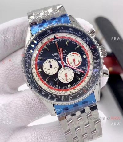 Replica Breitling Navitimer 1 Swissair Stainless Steel Chronograph Watch 46mm